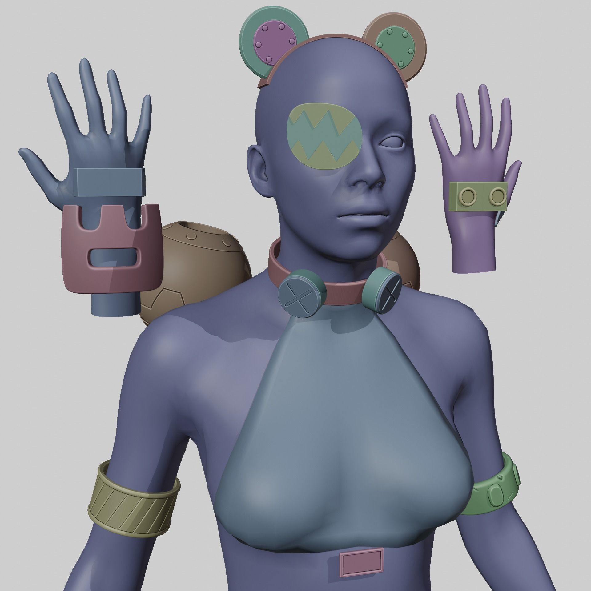 KOLEDA BELOBOG COSPLAY ACCESSORIES ZENLESS ZONE ZERO 3D print model_20