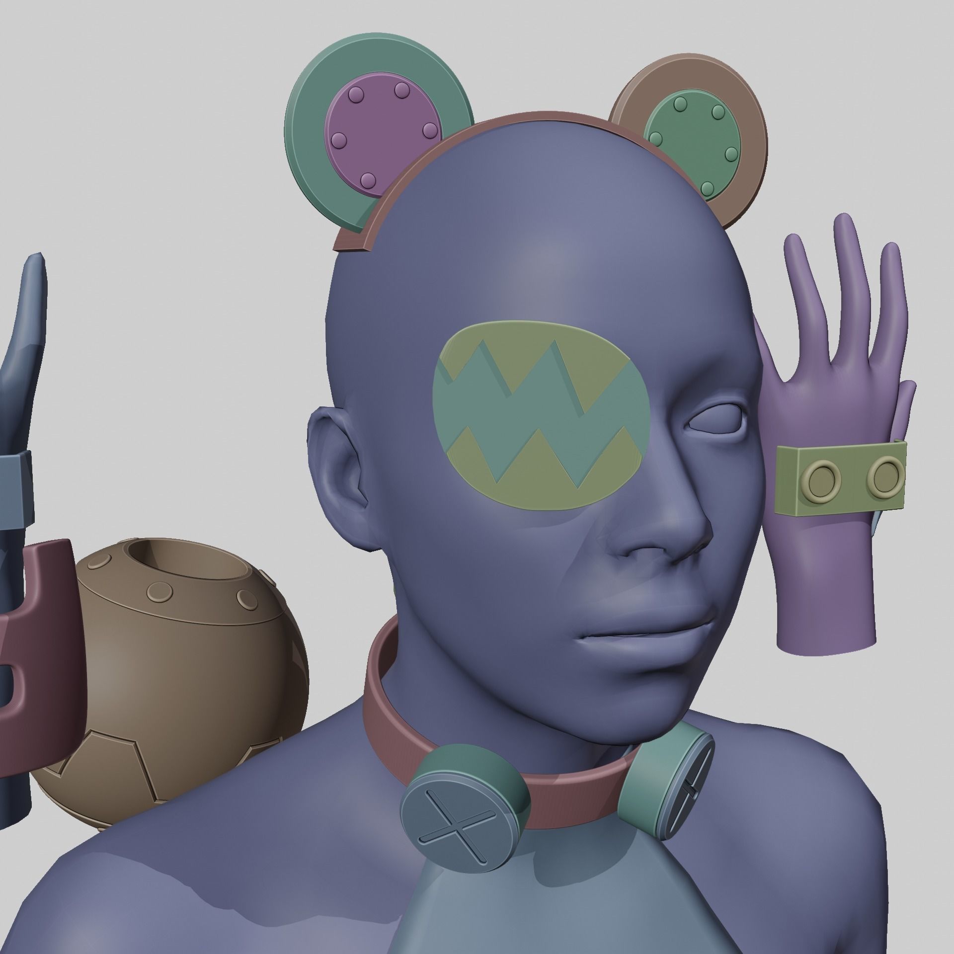 KOLEDA BELOBOG COSPLAY ACCESSORIES ZENLESS ZONE ZERO 3D print model_26