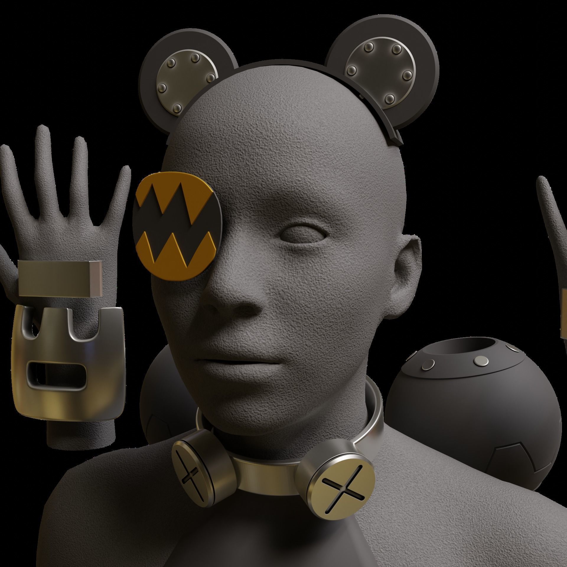 KOLEDA BELOBOG COSPLAY ACCESSORIES ZENLESS ZONE ZERO 3D print model_10