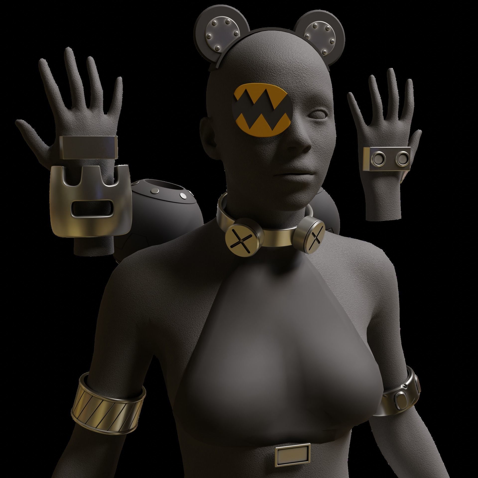 KOLEDA BELOBOG COSPLAY ACCESSORIES ZENLESS ZONE ZERO 3D print model_11