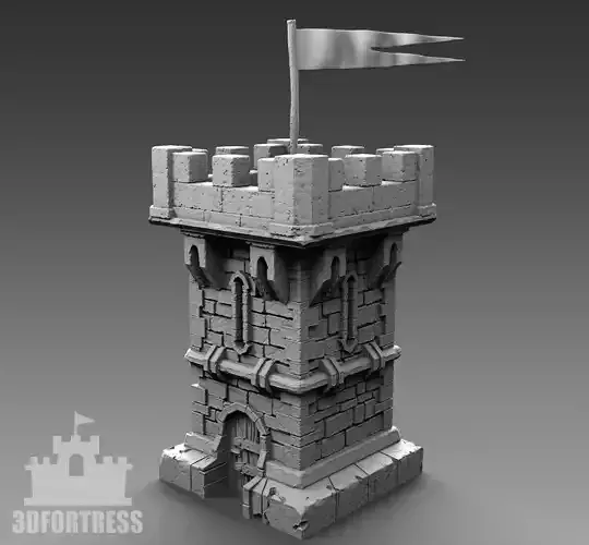 mini tower 3D print model