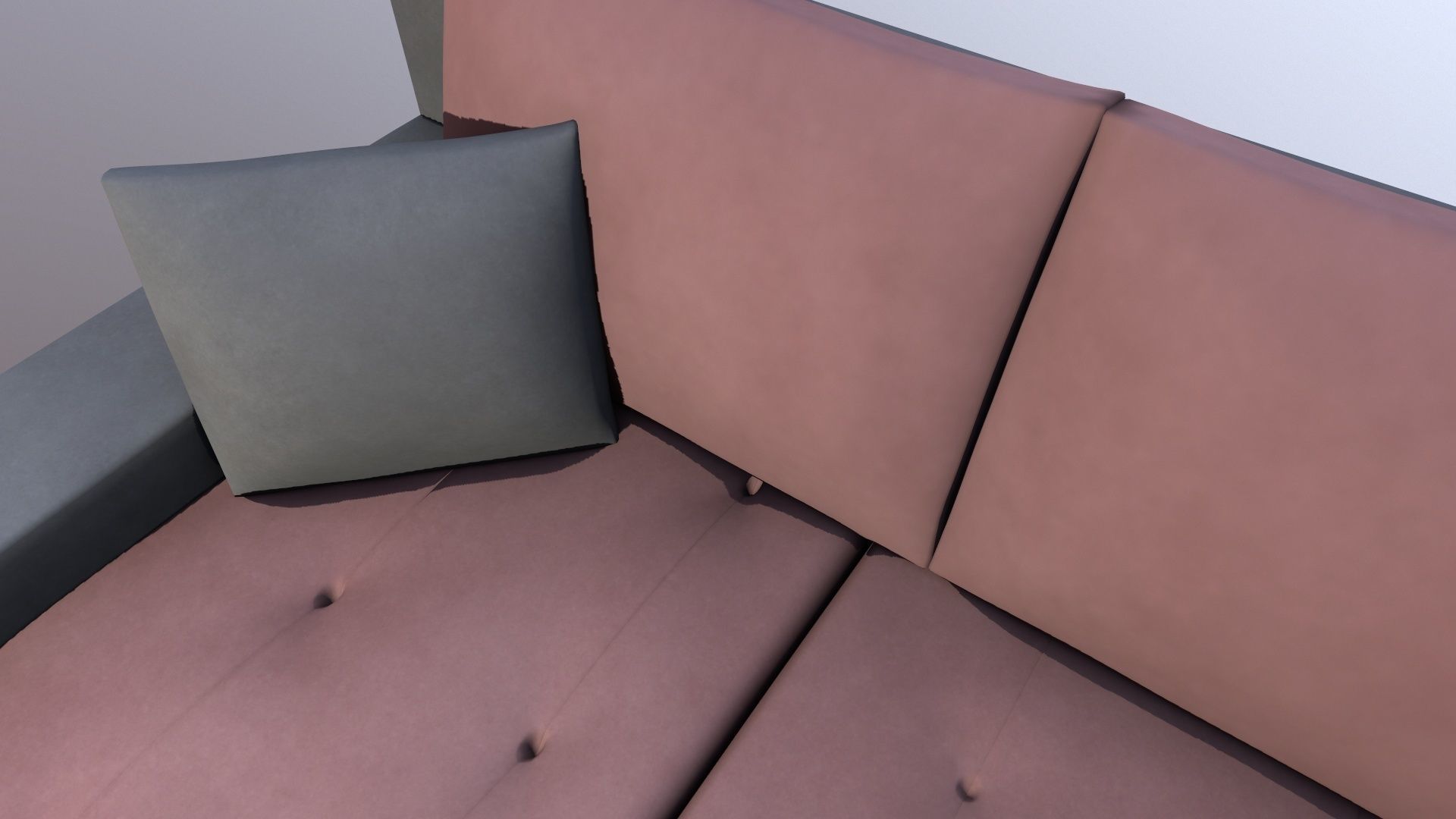 L shape Leather Sofa 3D model_10