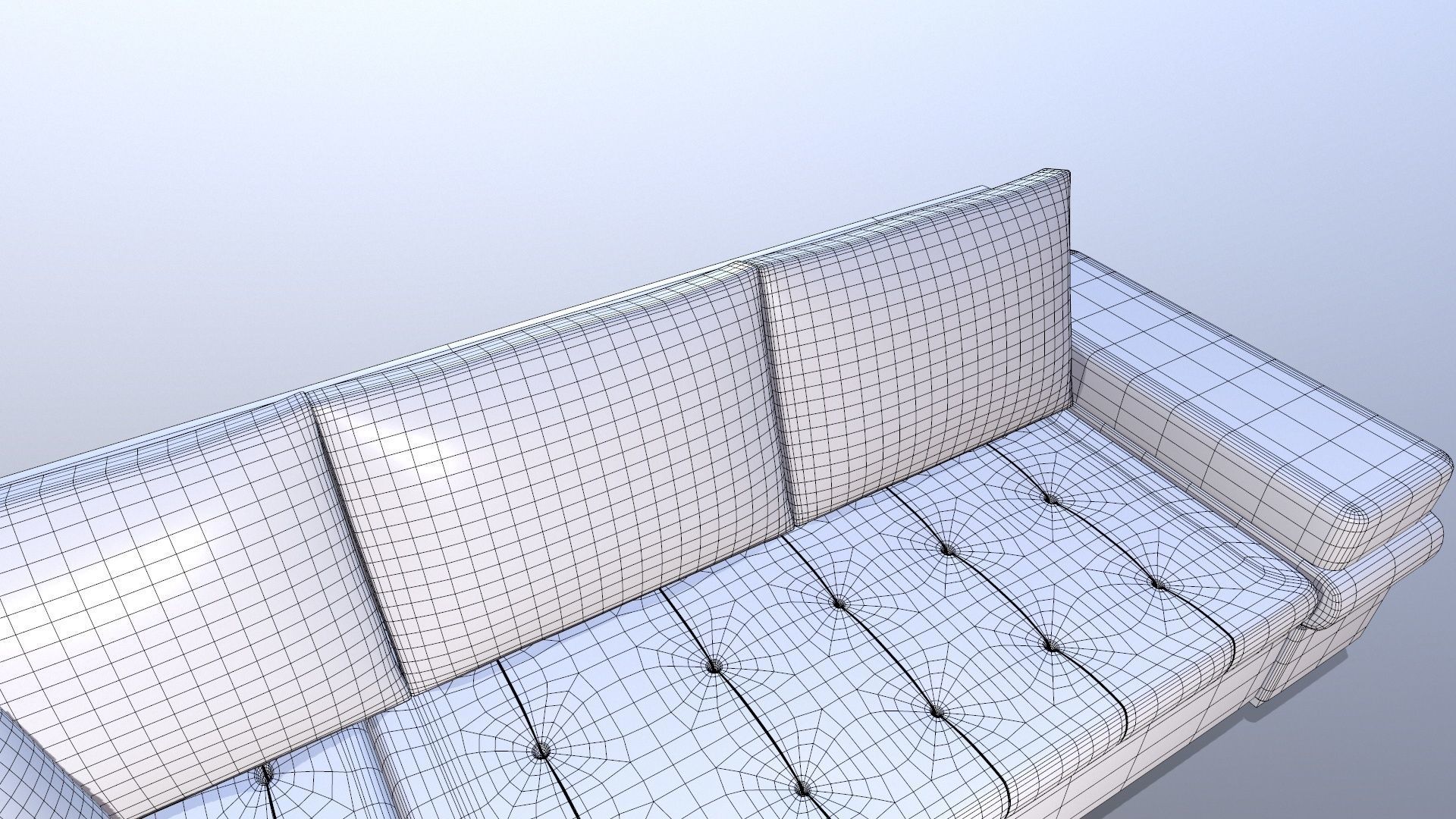 L shape Leather Sofa 3D model_14