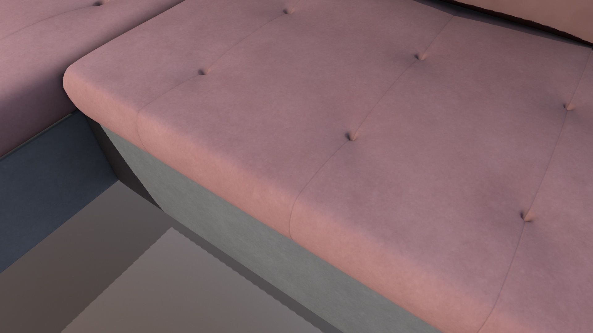 L shape Leather Sofa 3D model_9