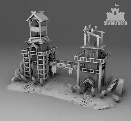 Defensive towers 3D print model