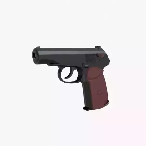 Makarov  Low-poly Low-poly 3D model