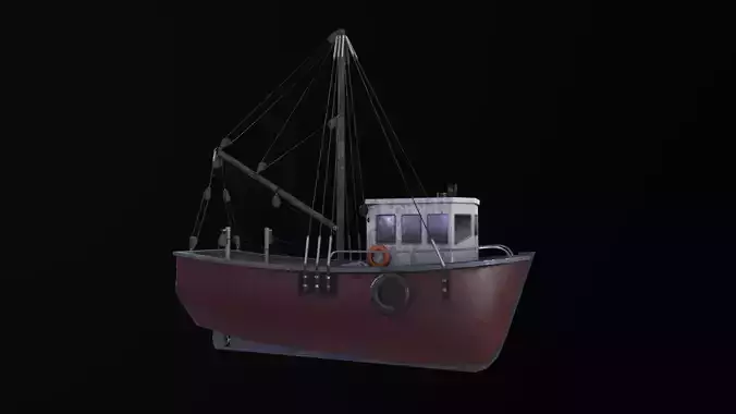3D Boat - Low poly
