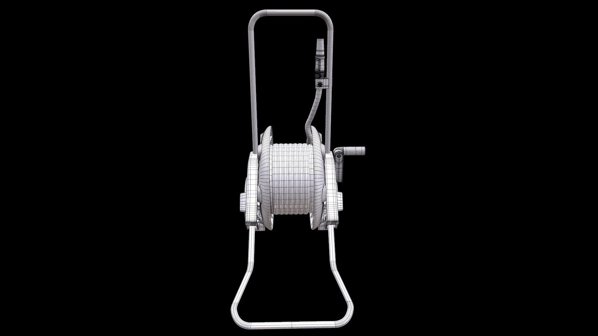  GARDENA 18513-20 Hose Reel Trolley CleverRoll M Set Low-poly 3D model_13