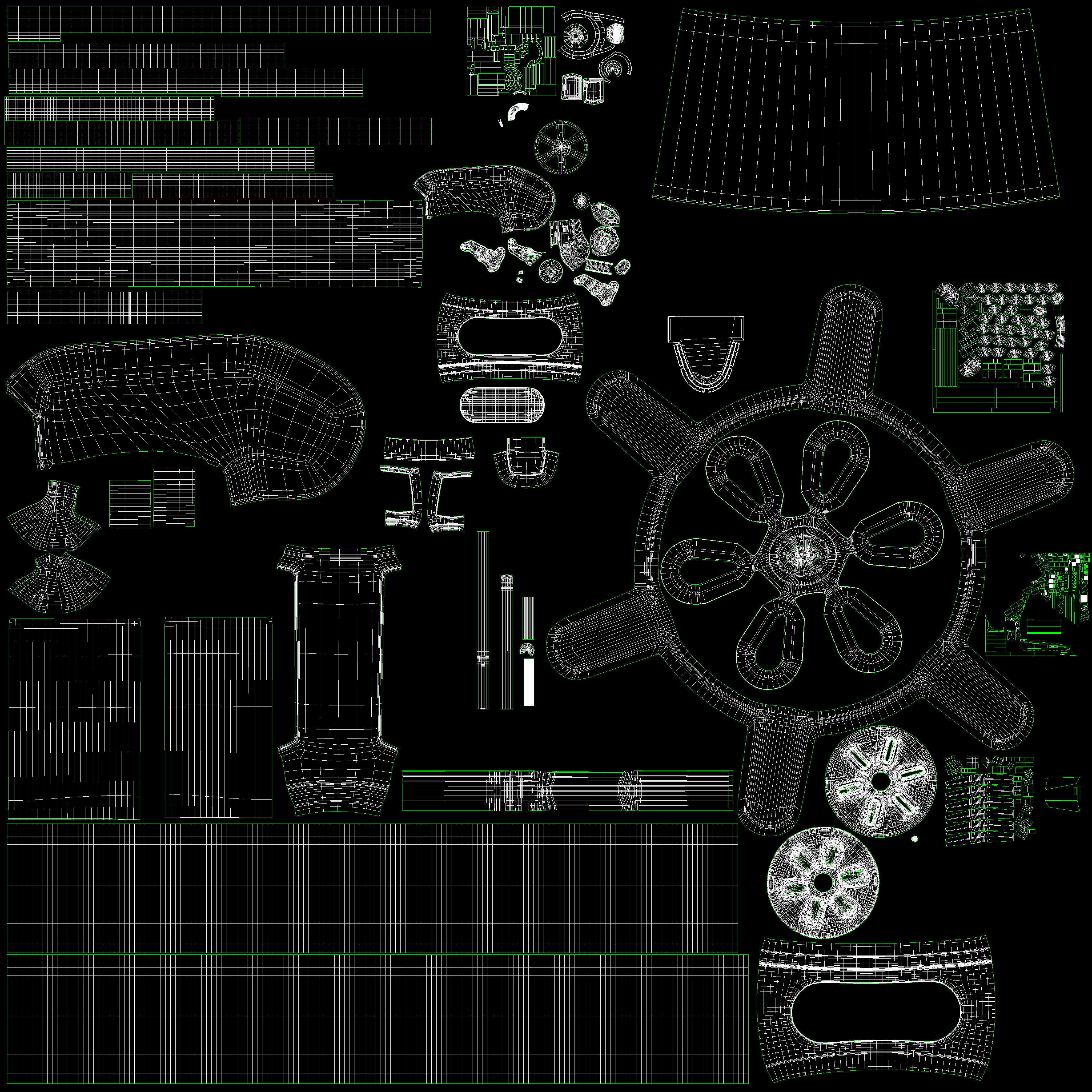  GARDENA 18513-20 Hose Reel Trolley CleverRoll M Set Low-poly 3D model_15