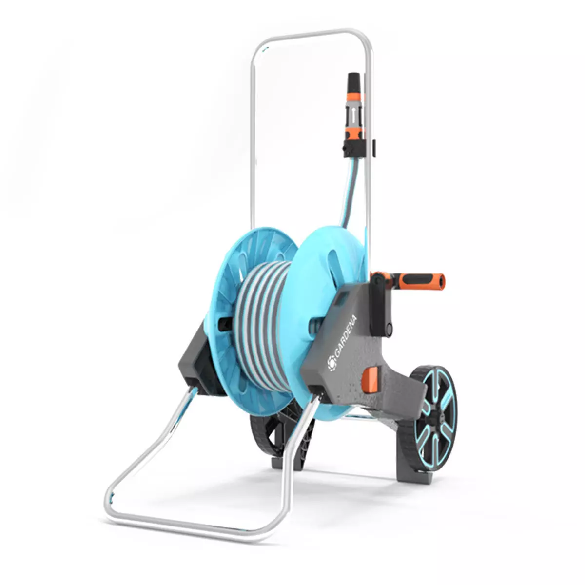  GARDENA 18513-20 Hose Reel Trolley CleverRoll M Set Low-poly 3D model_0