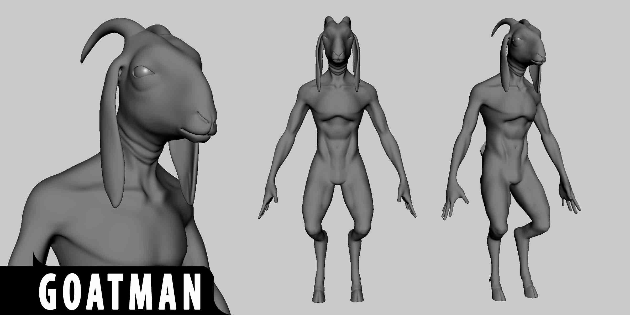 10 Mythical Creatures  Low-poly 3D model_13