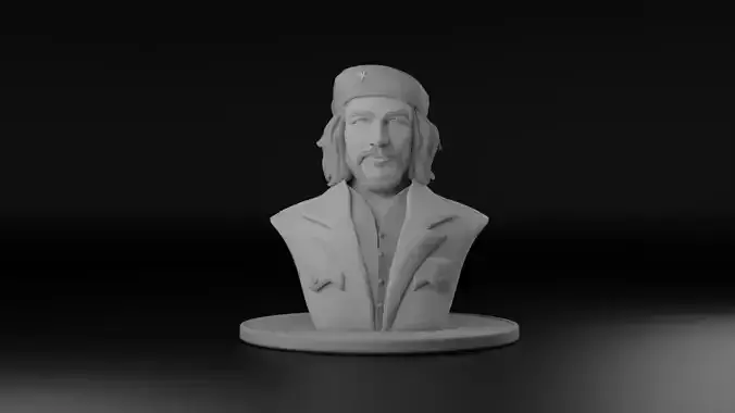 Che Guevara Long Hair 3D model
