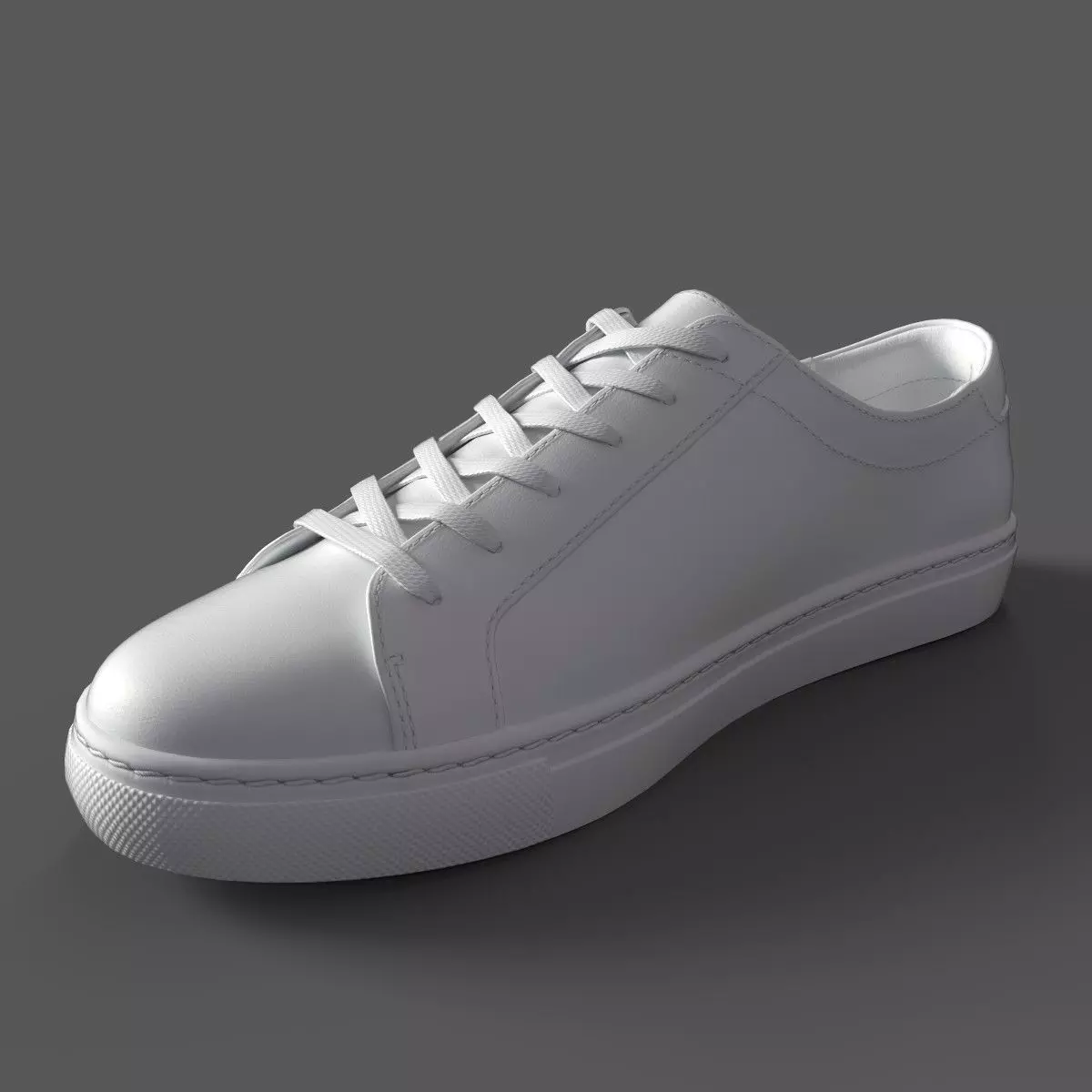 KamSneaker-White Low-poly 3D model