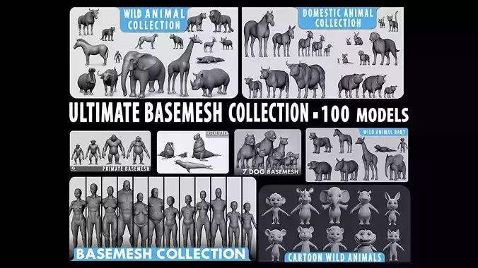 100 Ultimate Basemesh Collection  