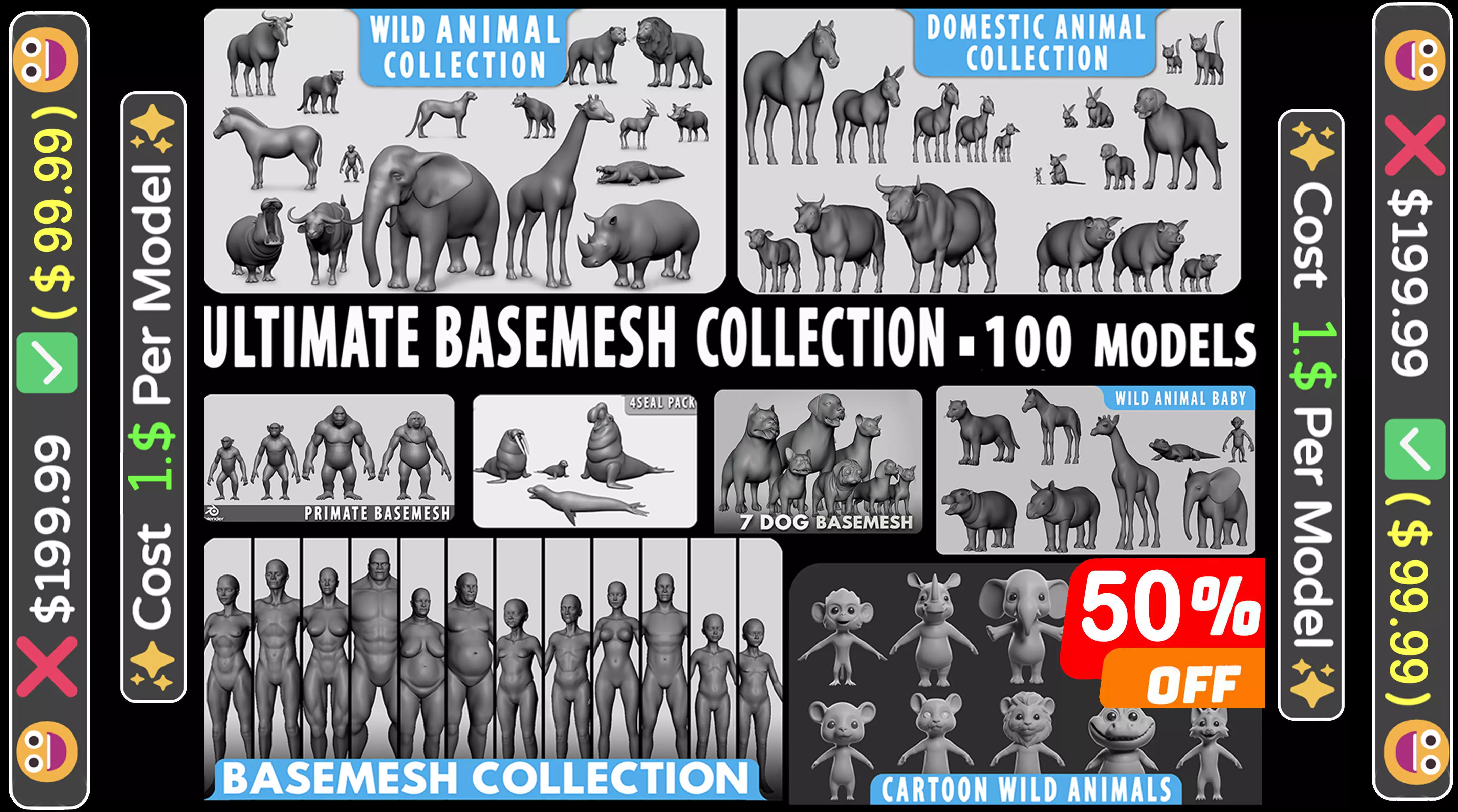 100 Ultimate Basemesh Collection  _0