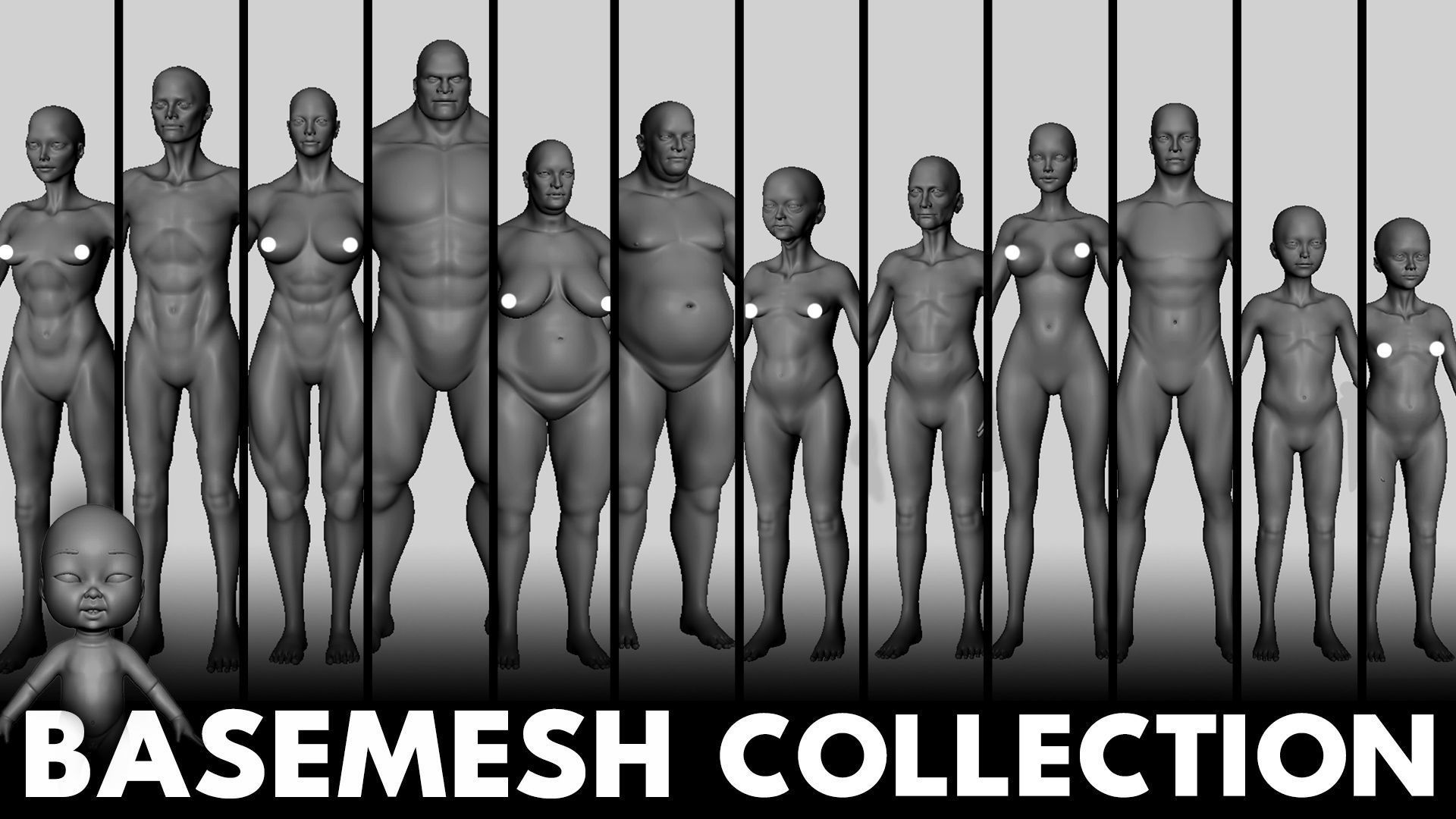 100 Ultimate Basemesh Collection  _5