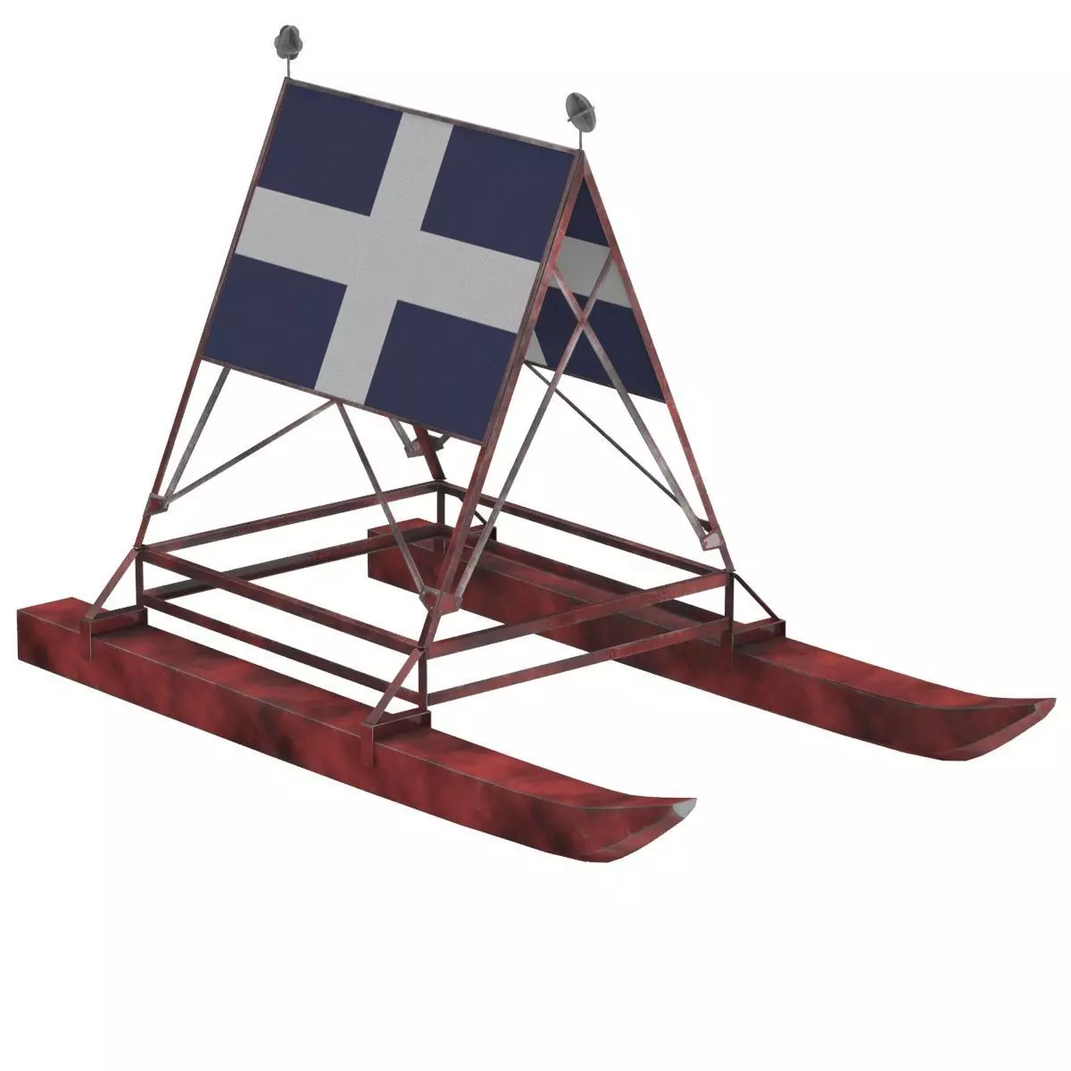 ship target gunnery 3D model