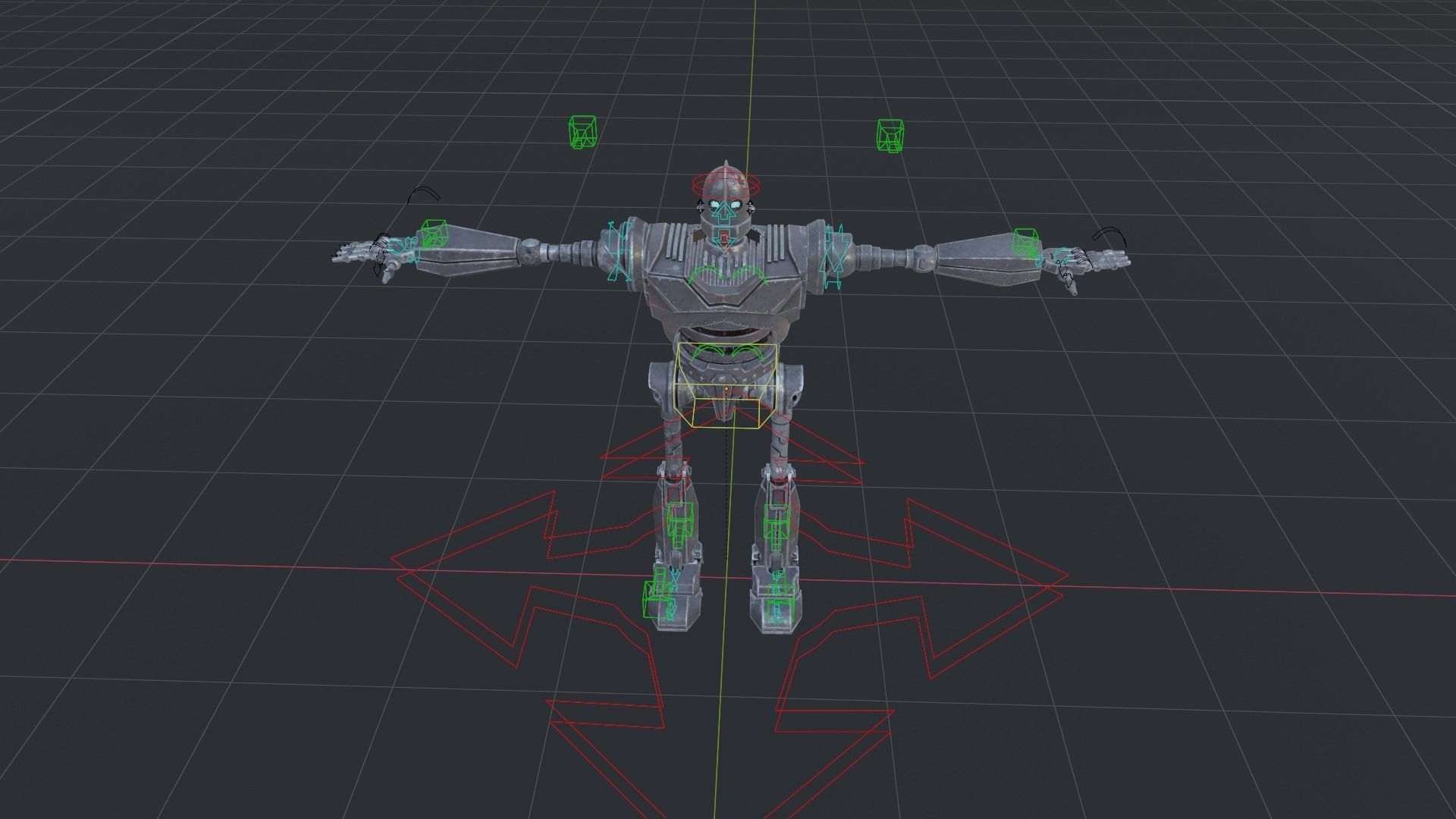Gigante de Ferro   Low-poly 3D model_7
