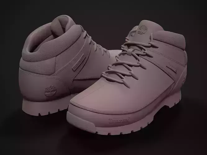 Timberland Euro Sprint Hiker Boot-3d printable 3D print model Timberland Euro Sprint Hiker Boot-3d printable 3D print model