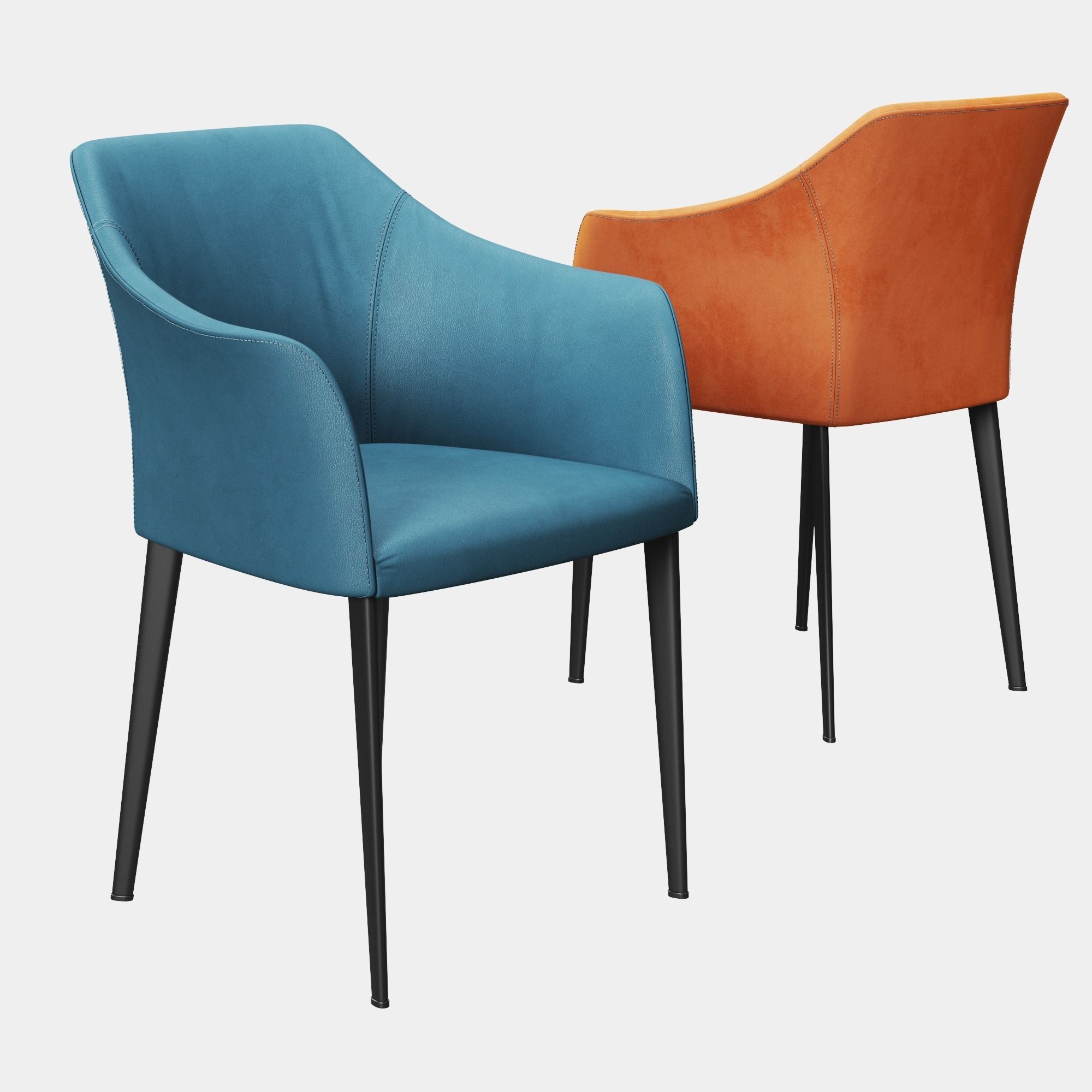 Riflessi Carmen Chair Low-poly 3D model_8