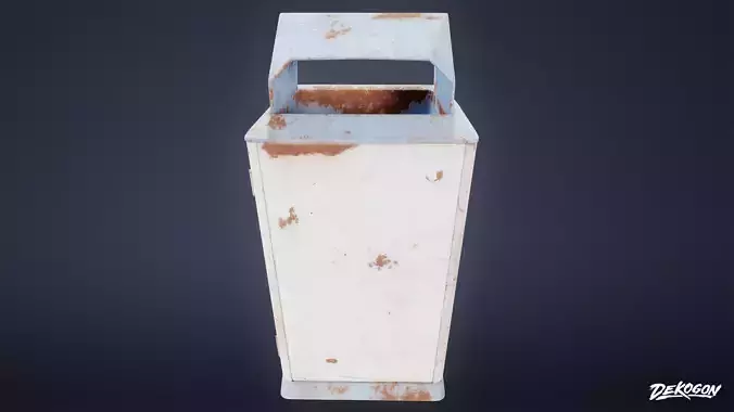 TRASH - Trash Can Set 02 - LOW POLY AND NANITE
