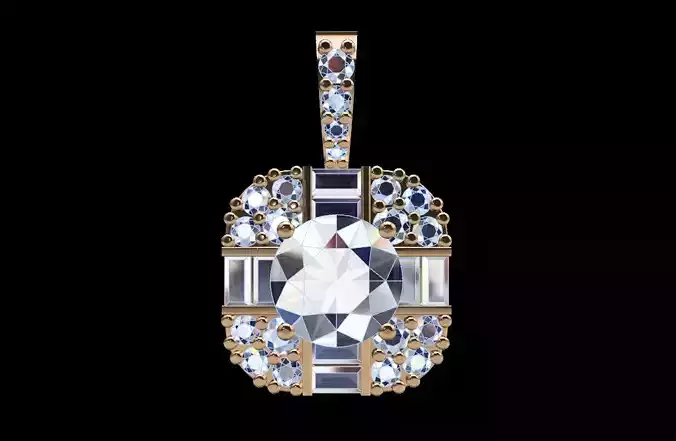 BAGUETTE Necklaces or Pendant 46