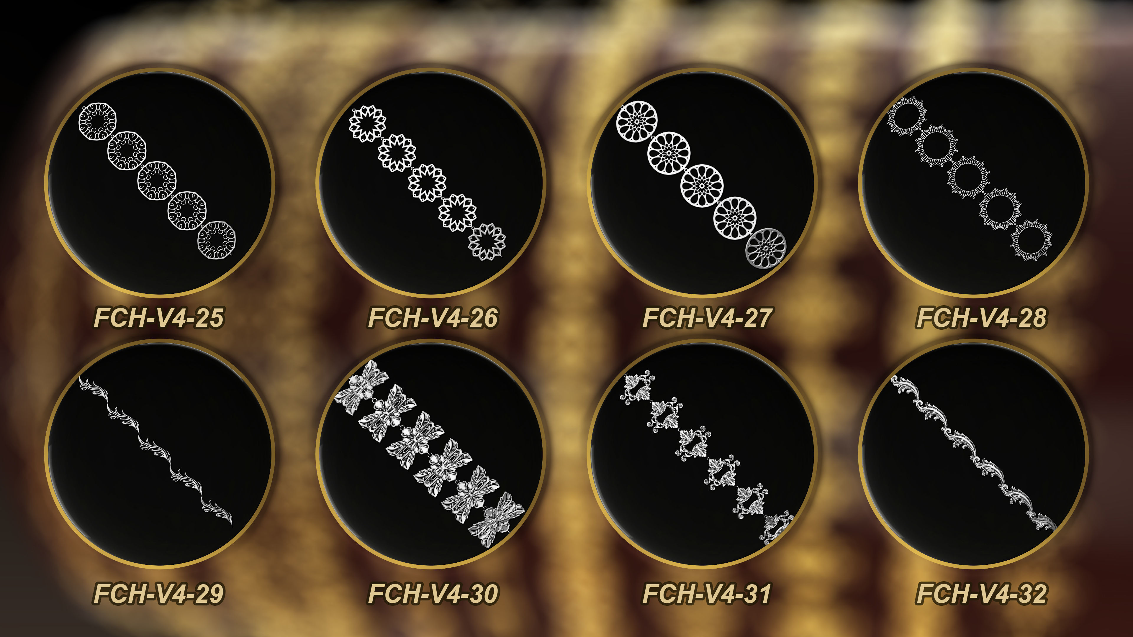 50 Chain 3D Model and Curve brush Vol 4 3D model_4