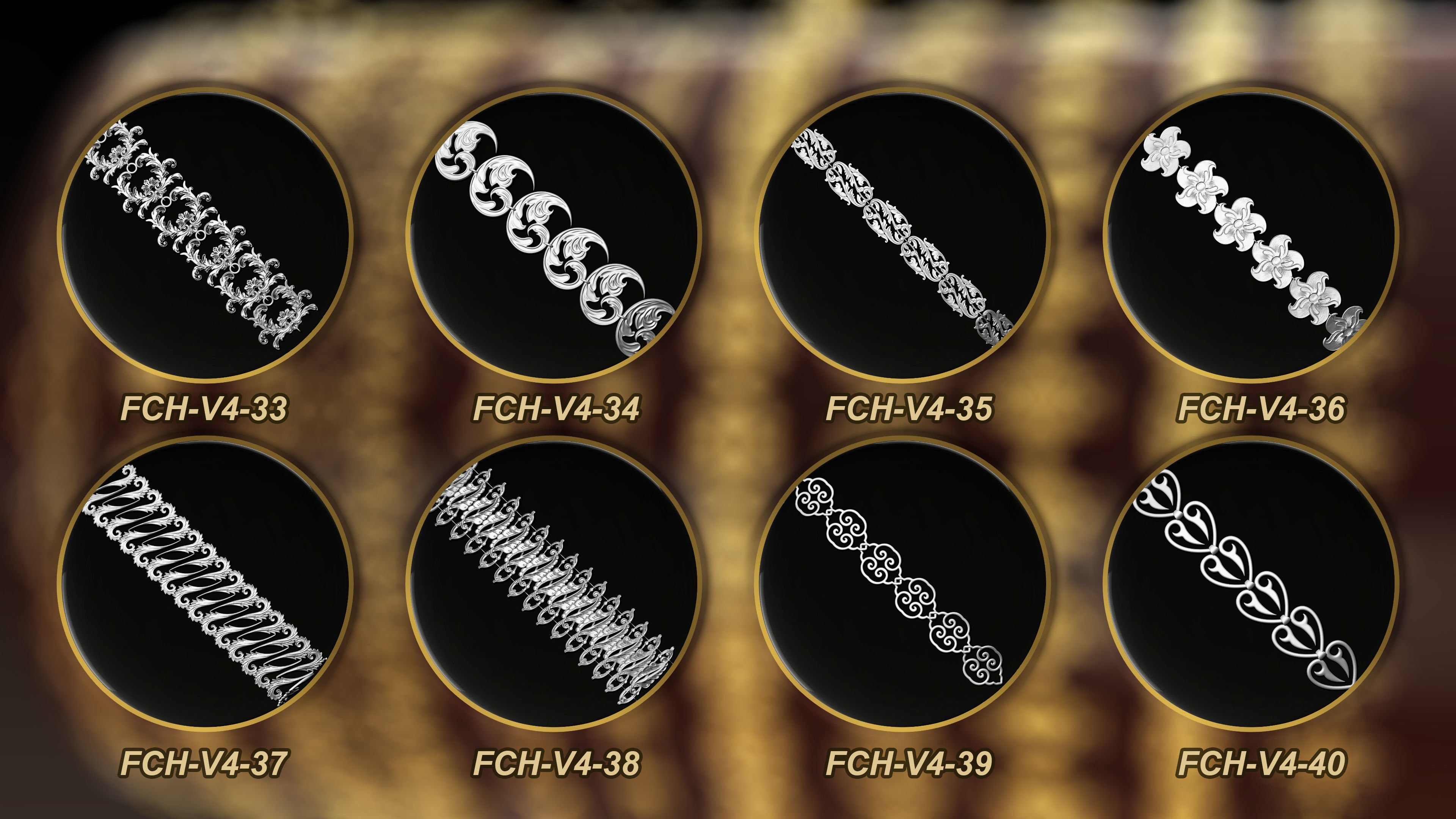 50 Chain 3D Model and Curve brush Vol 4 3D model_5
