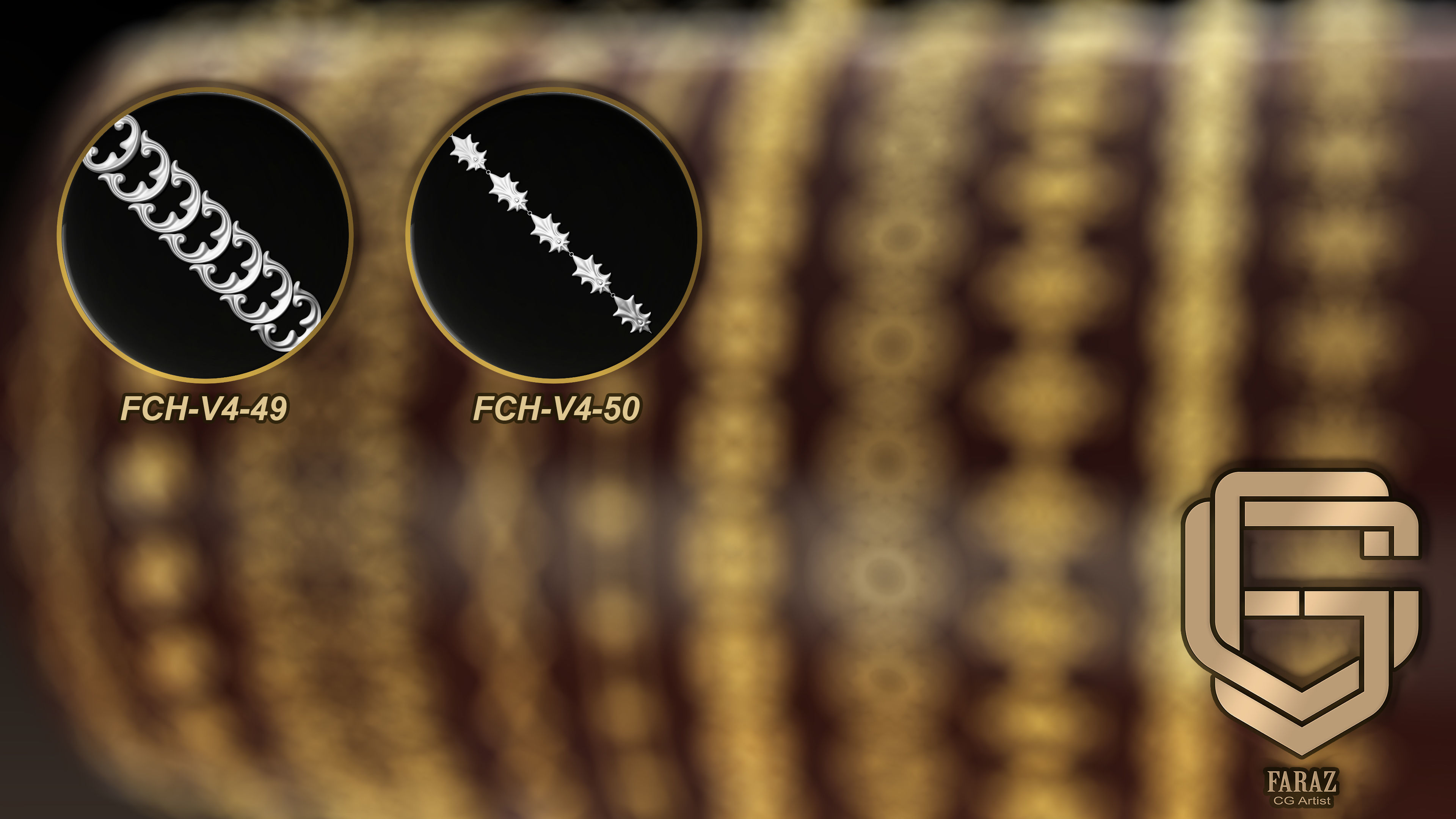 50 Chain 3D Model and Curve brush Vol 4 3D model_7