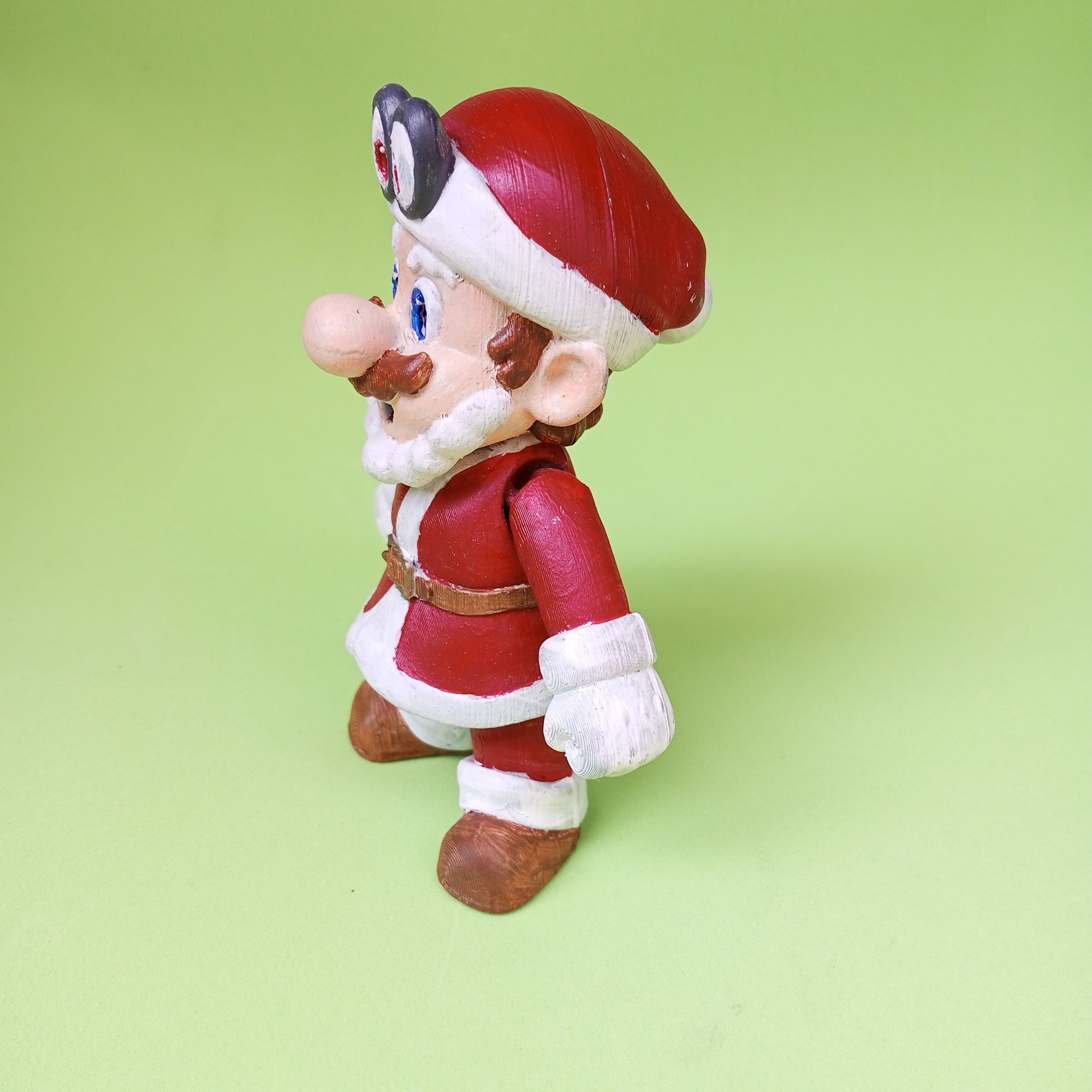Santa Mario 3D Christmas Mario Bros Figure for Printing 3D print model_2