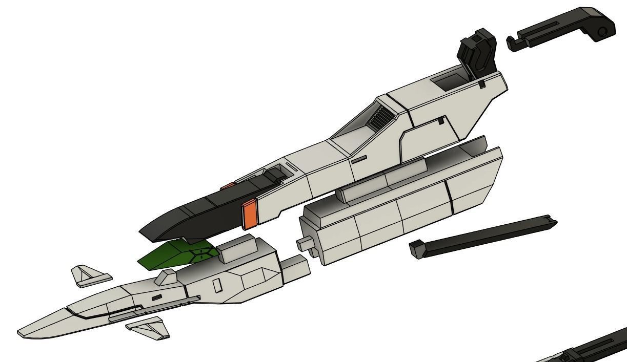 Gundam Kyrios GUST Conversion Kit 1I100 Scale  3D Print Files 3D print model_19