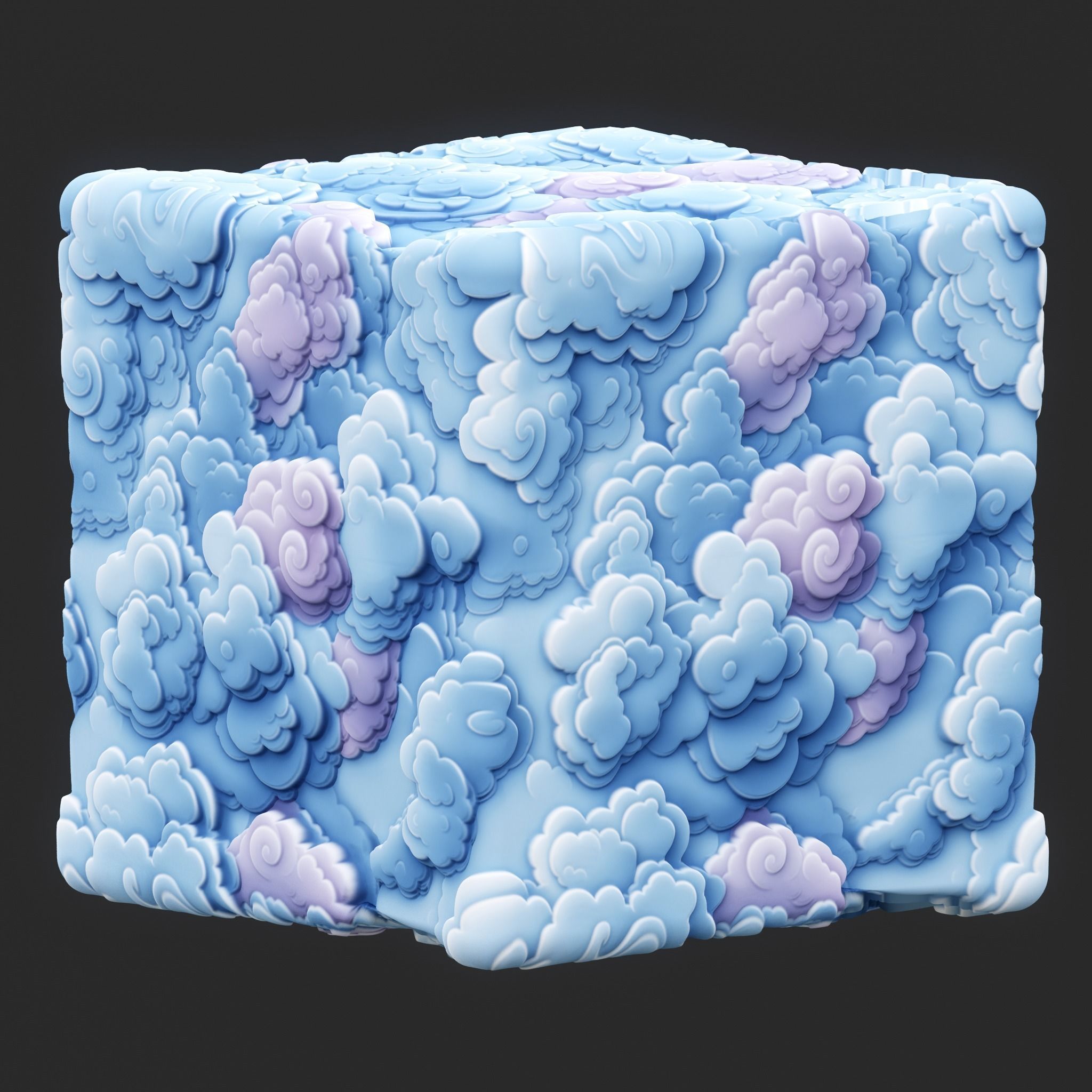 Stylized Clouds Seamless Texture  Texture_2