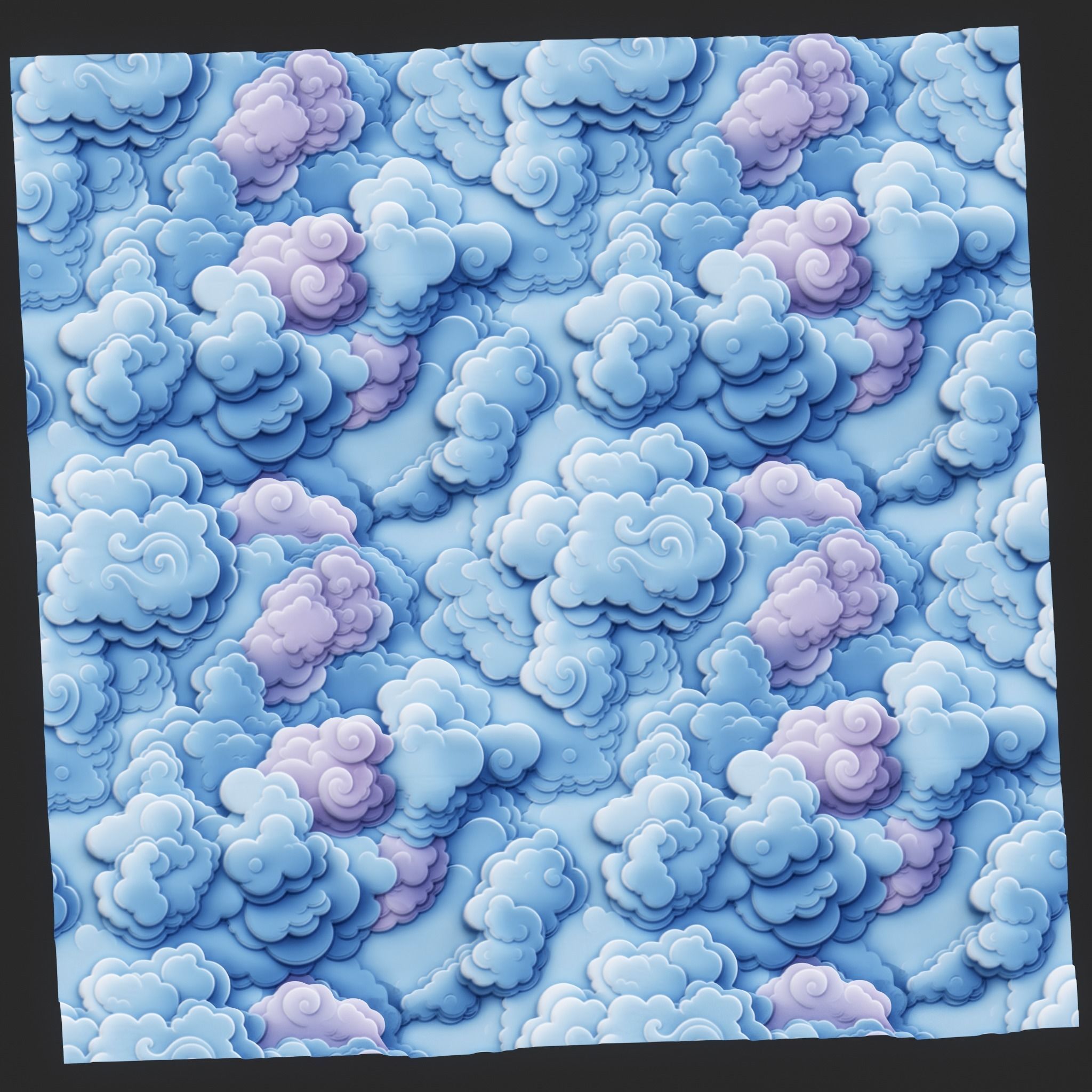 Stylized Clouds Seamless Texture  Texture_3