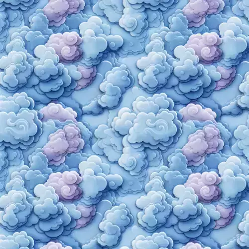 Stylized Clouds Seamless Texture 