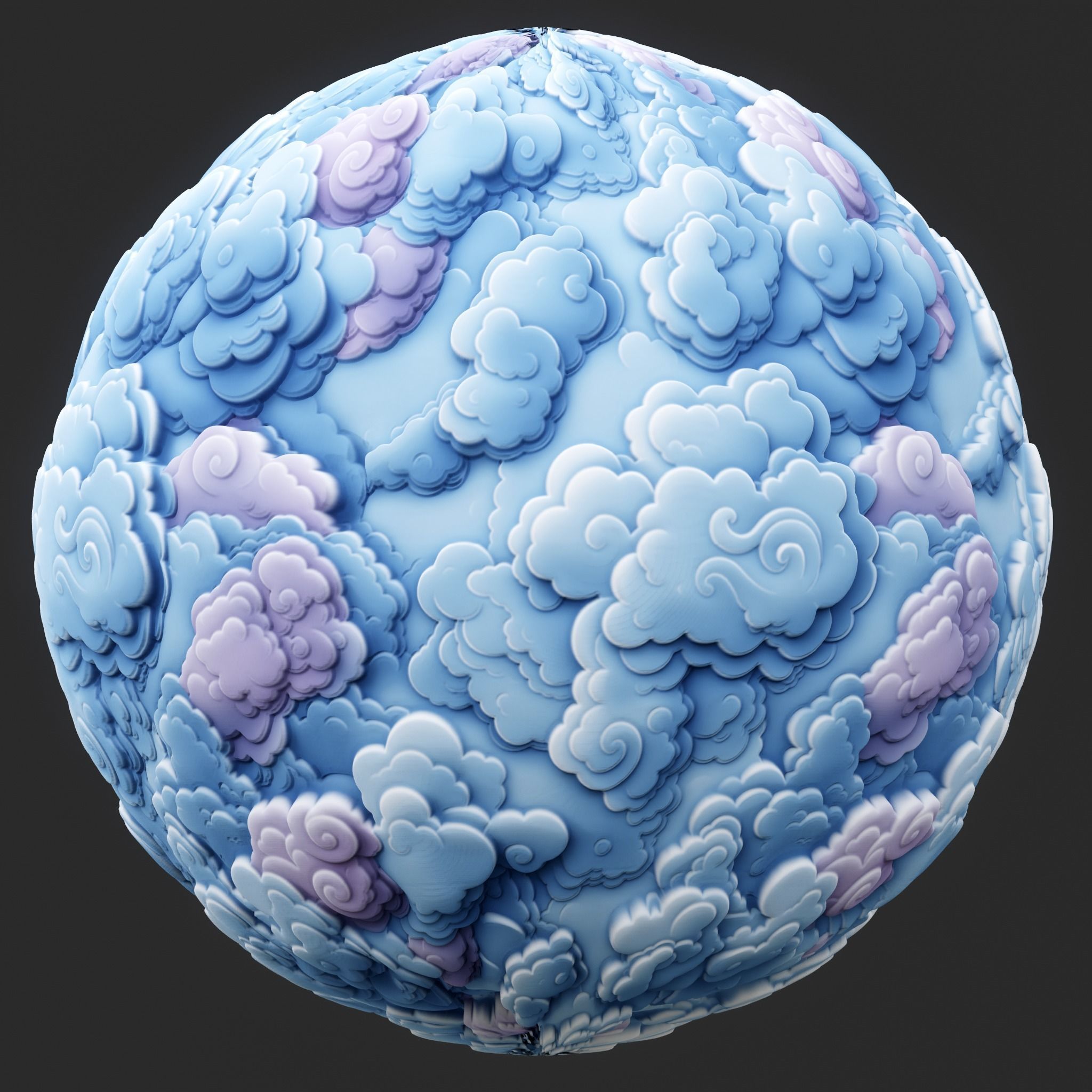 Stylized Clouds Seamless Texture  Texture_1