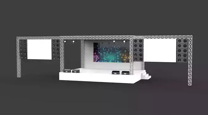  stage 3D model