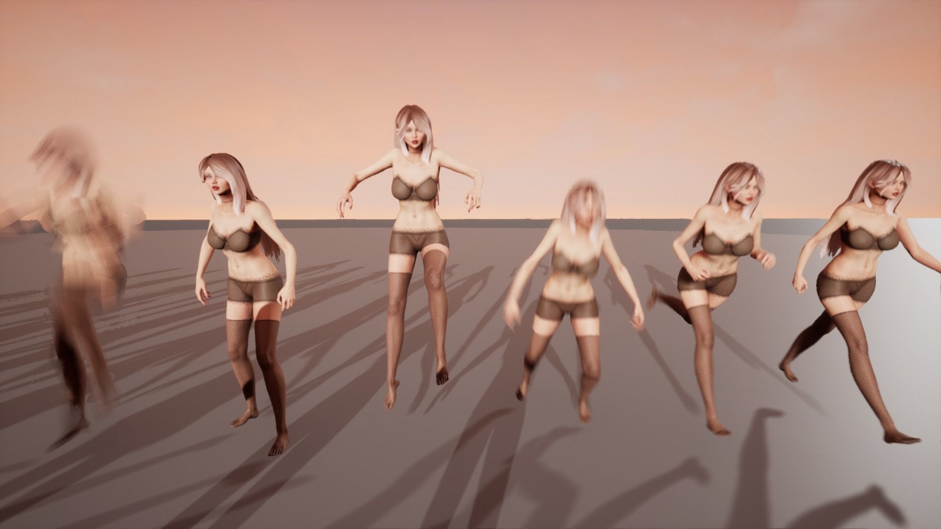 Party Girl Sophia Low-poly 3D model_20