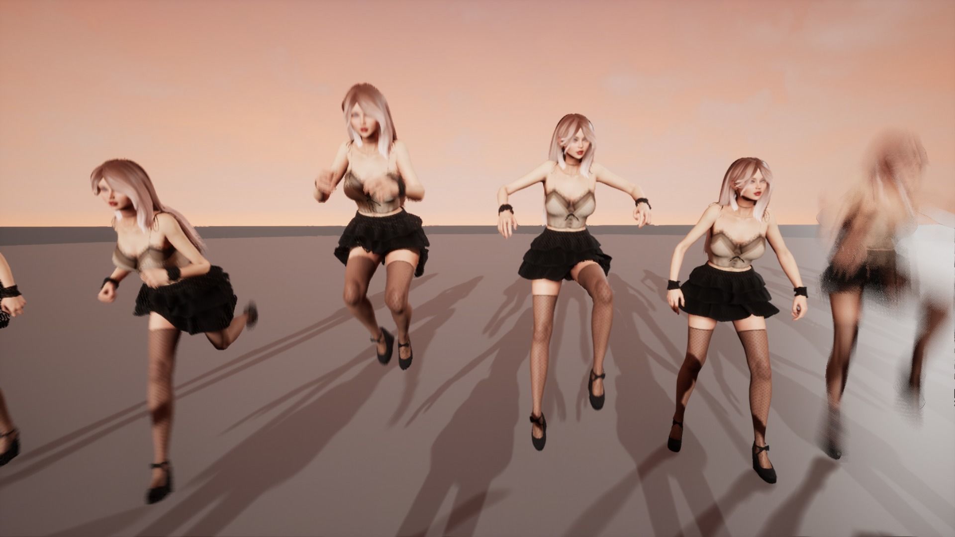 Party Girl Sophia Low-poly 3D model_22