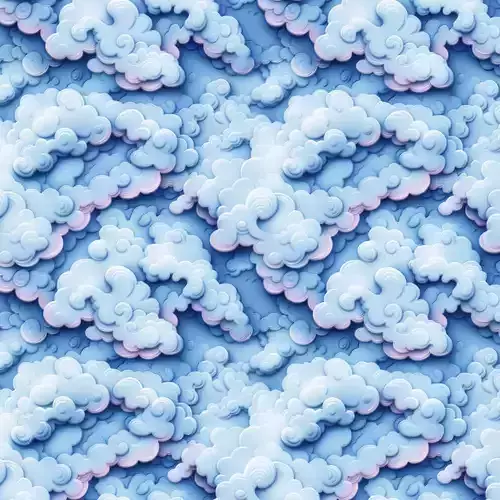 Stylized Clouds Seamless Texture 