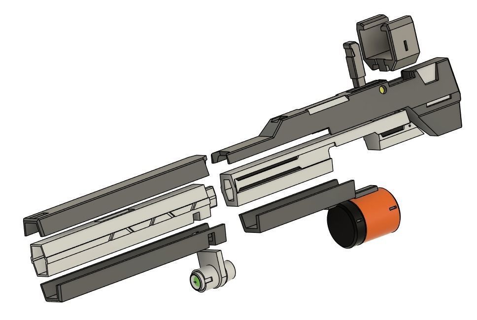 GN Long Rifle for Gundam Kyrios GUST - 3D Model File 3D print model_4