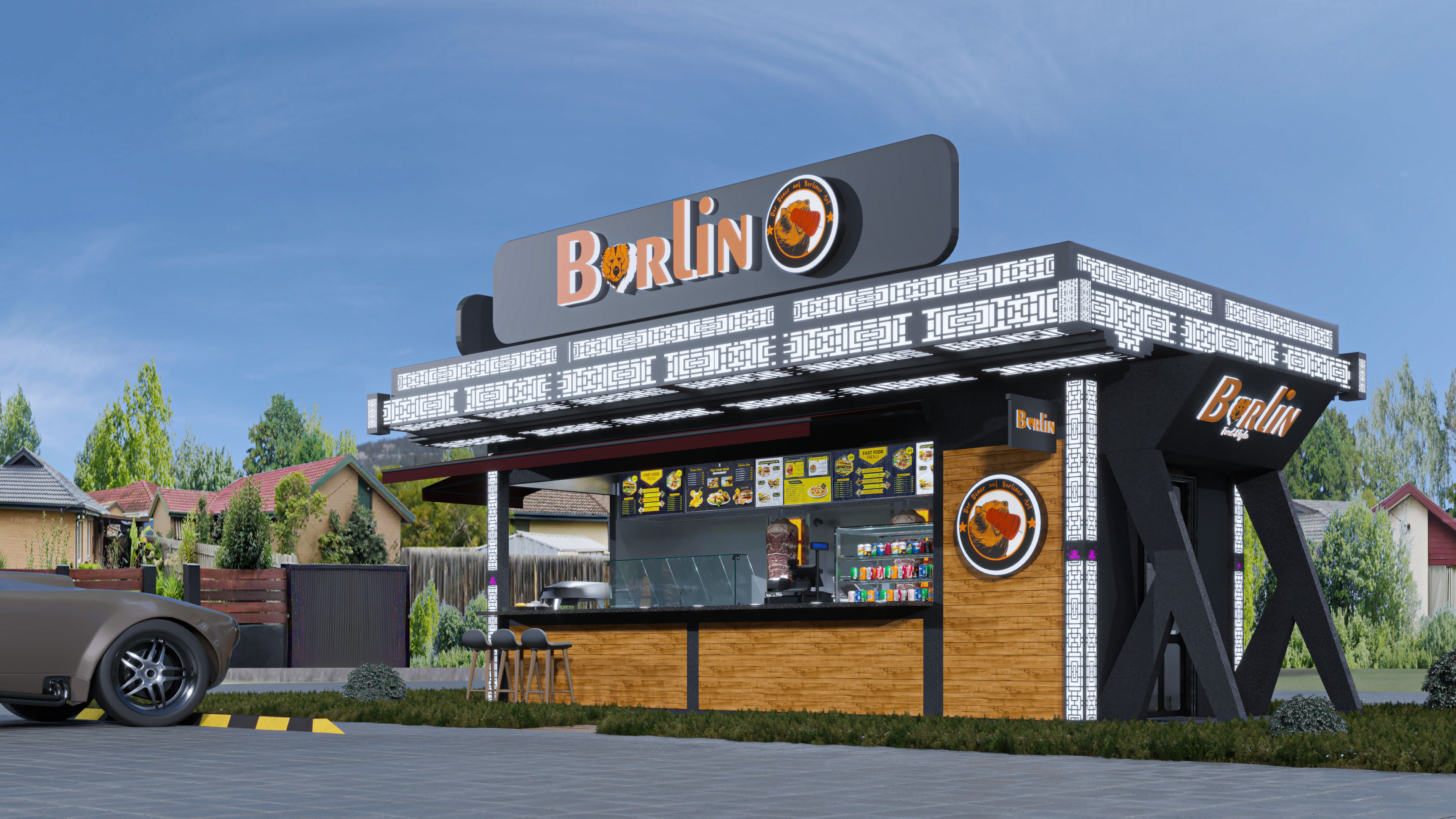 CONTAINER FOOD TRUCK IMMBIS BERLIN 3D model_42