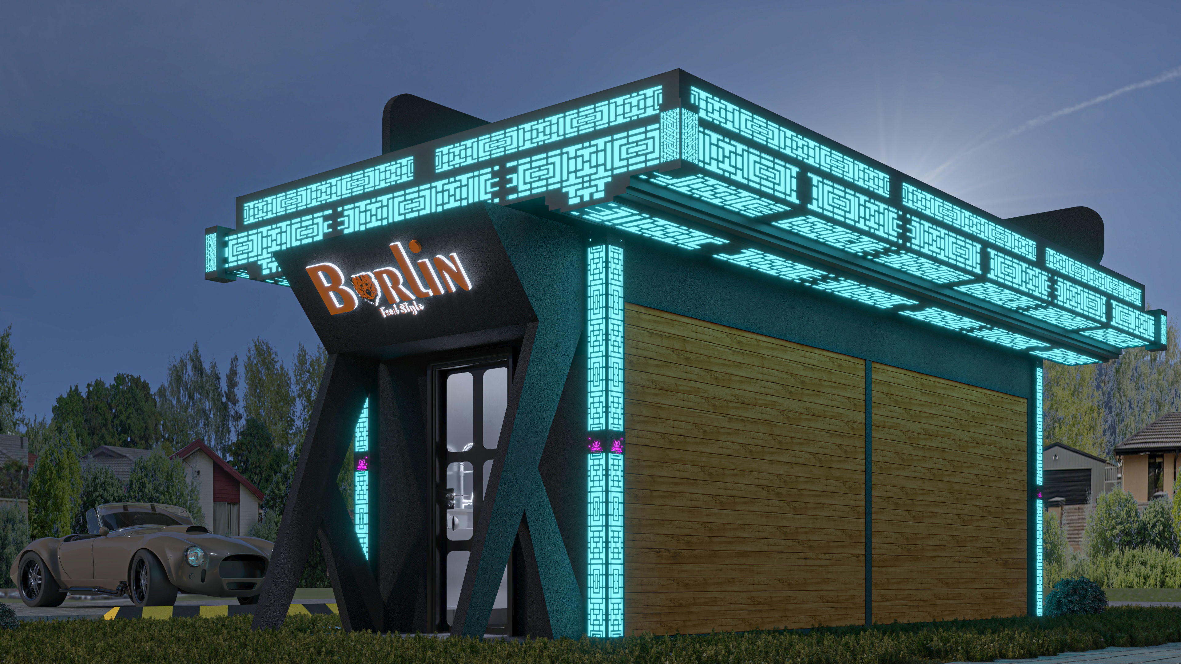 CONTAINER FOOD TRUCK IMMBIS BERLIN 3D model_18