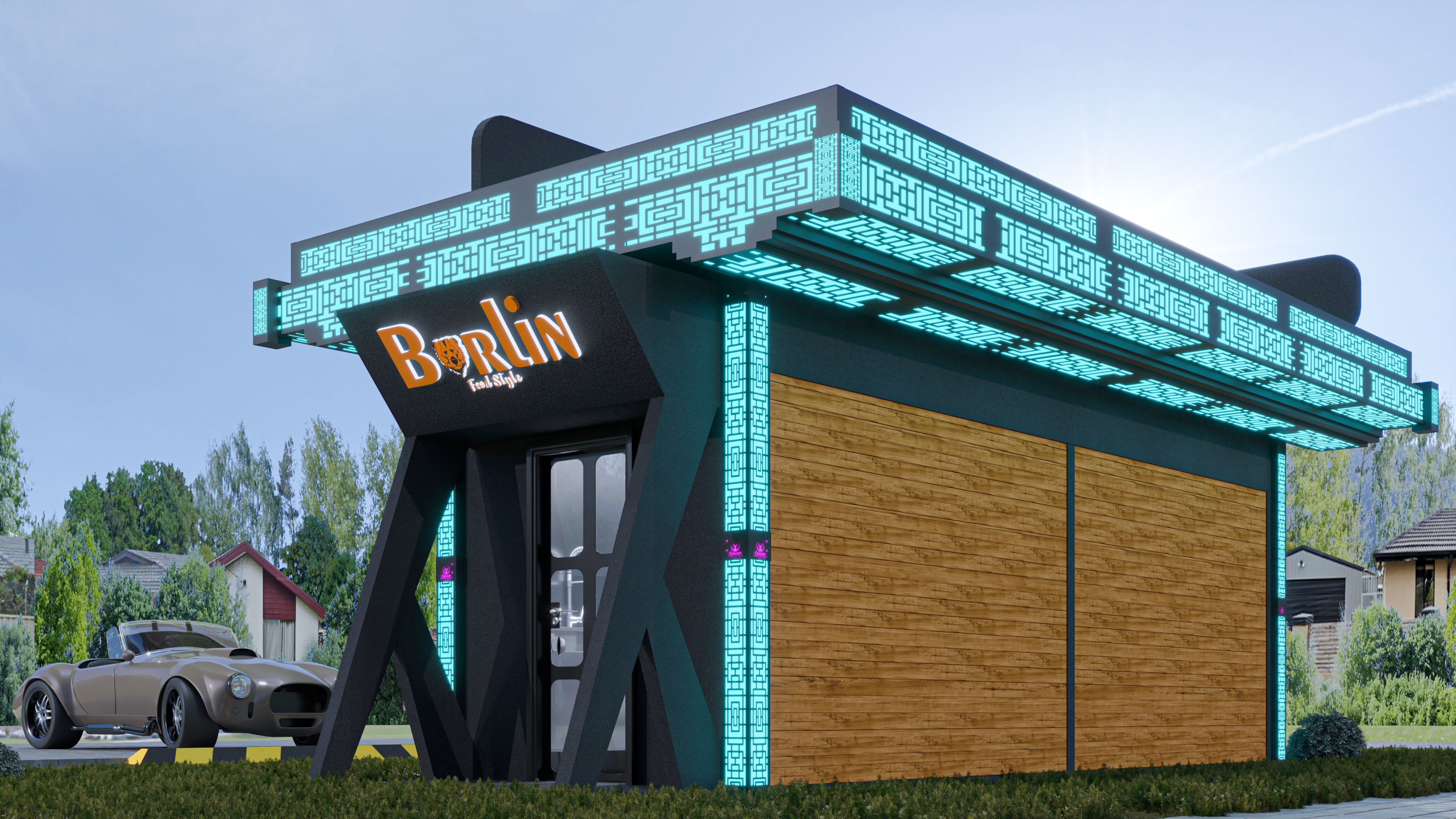 CONTAINER FOOD TRUCK IMMBIS BERLIN 3D model_10