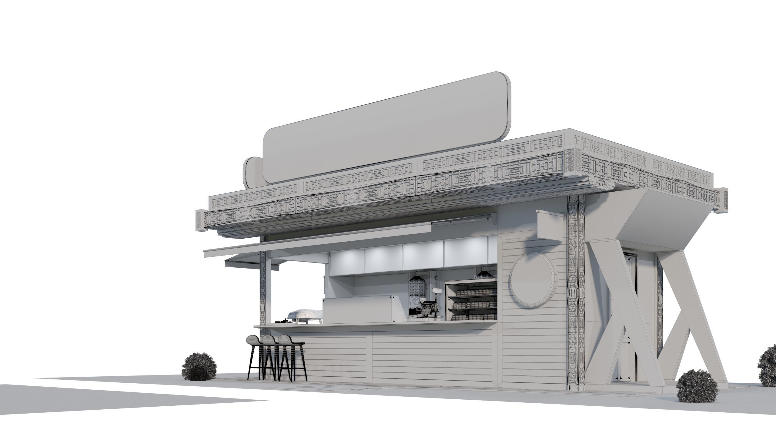 CONTAINER FOOD TRUCK IMMBIS BERLIN 3D model_46