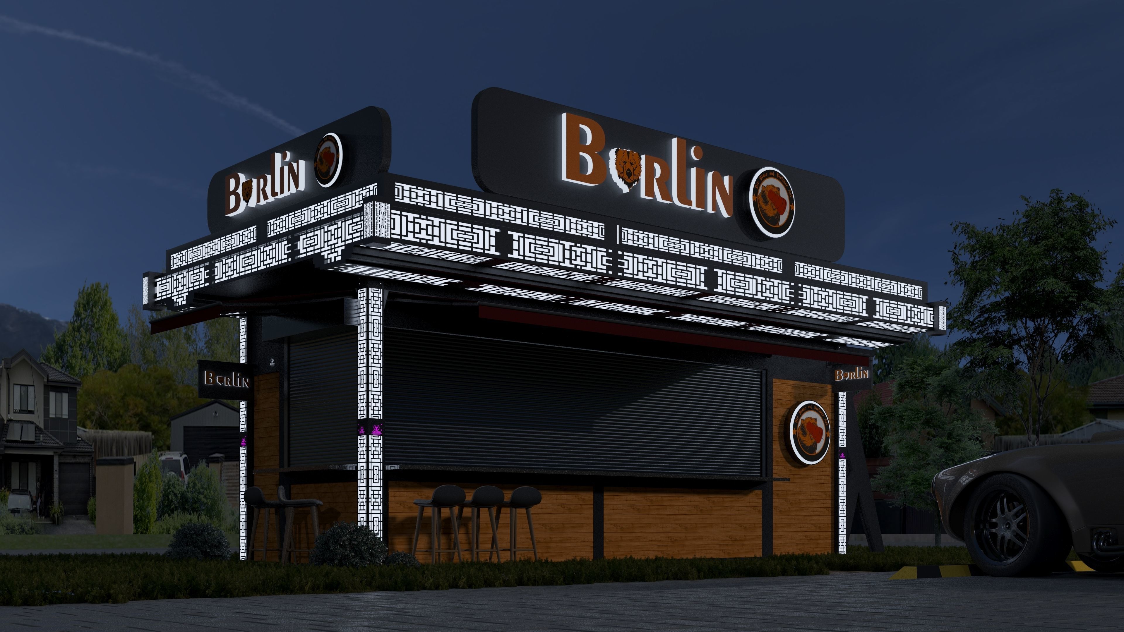 CONTAINER FOOD TRUCK IMMBIS BERLIN 3D model_24