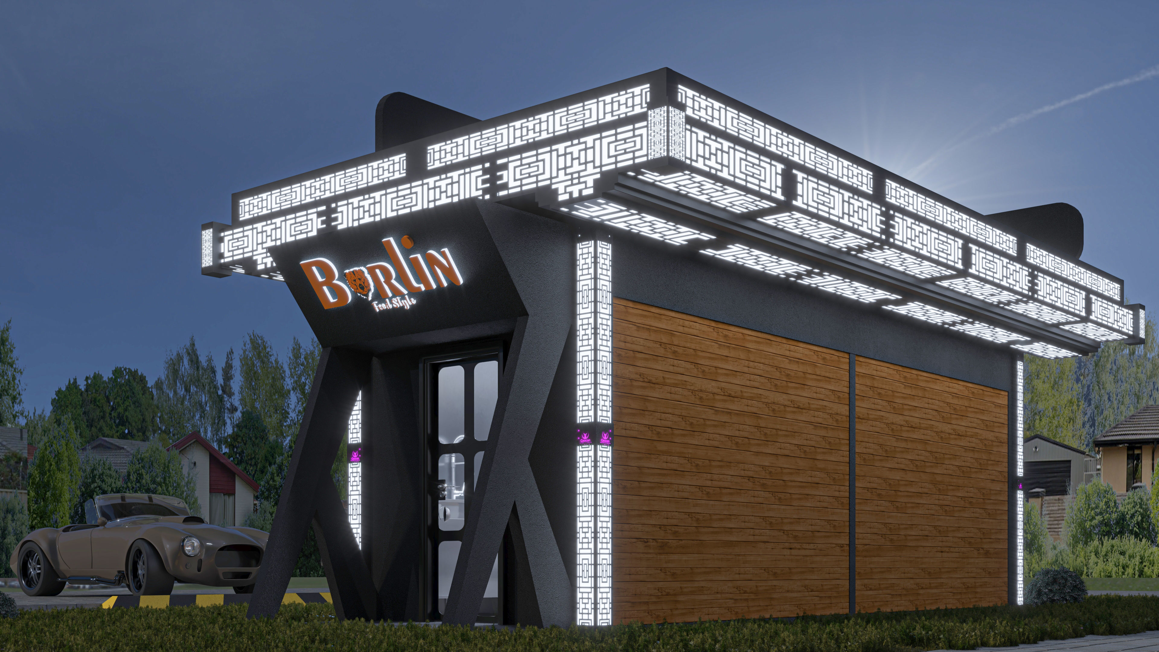 CONTAINER FOOD TRUCK IMMBIS BERLIN 3D model_16