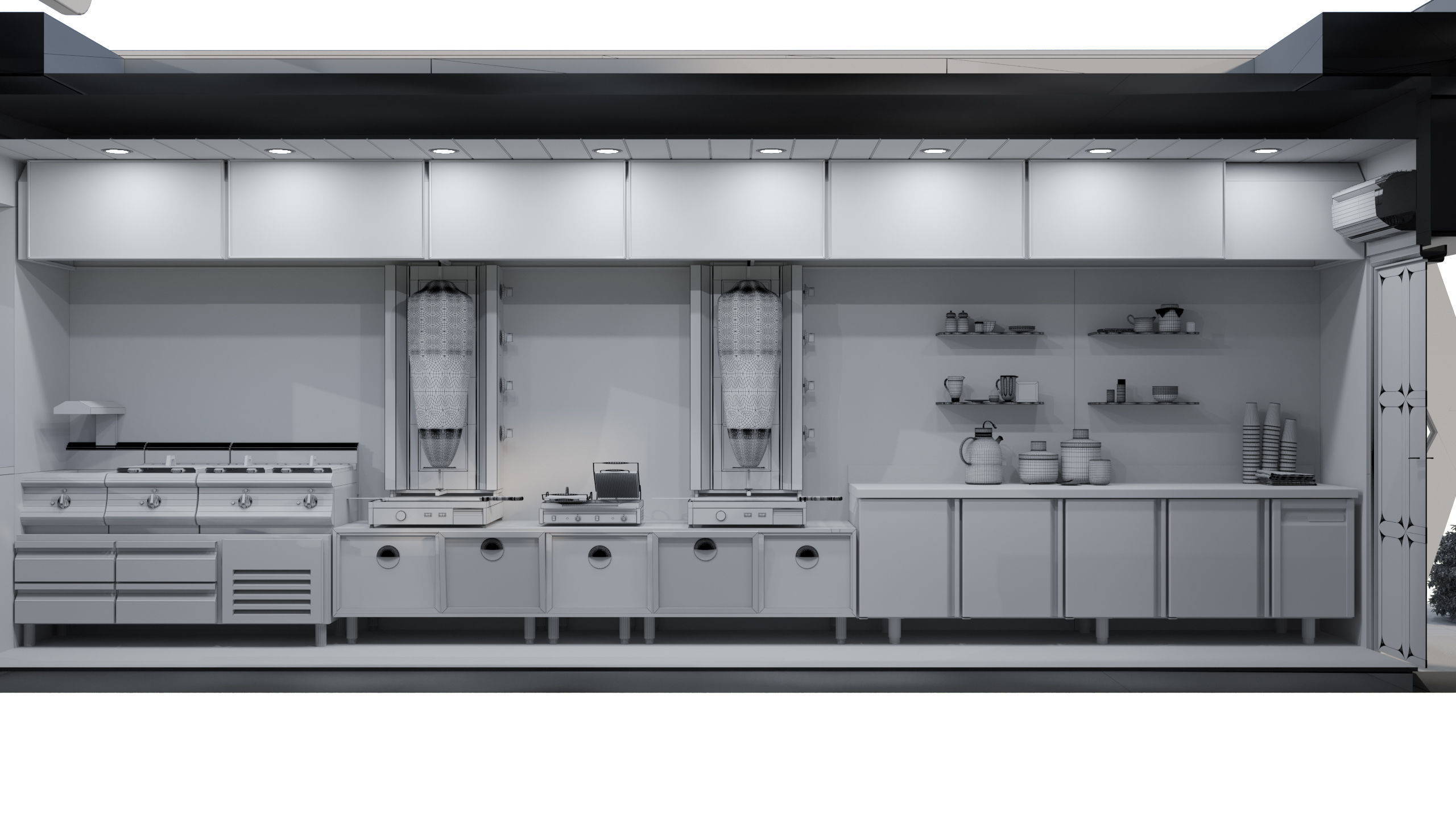 CONTAINER FOOD TRUCK IMMBIS BERLIN 3D model_13