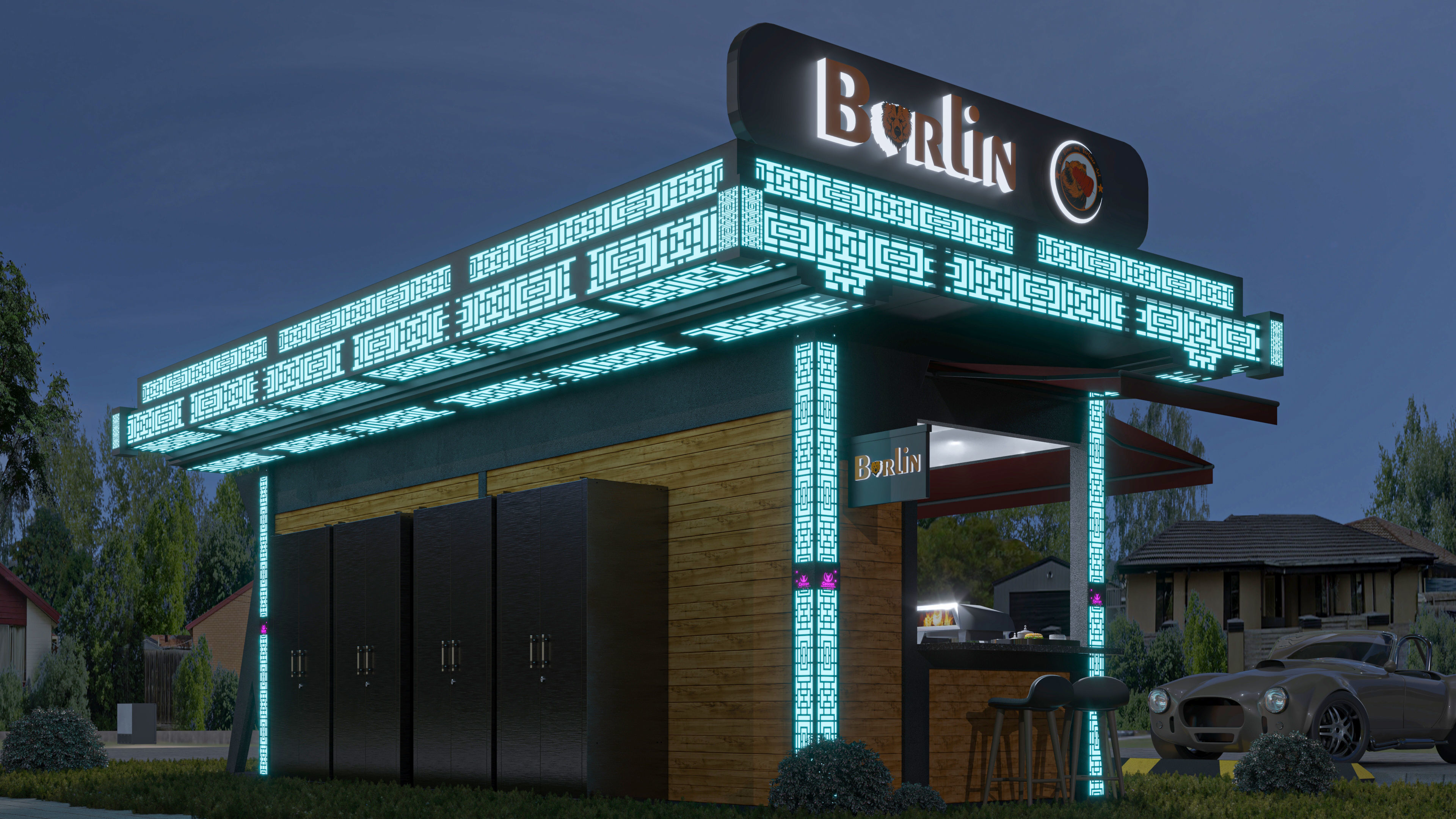 CONTAINER FOOD TRUCK IMMBIS BERLIN 3D model_54