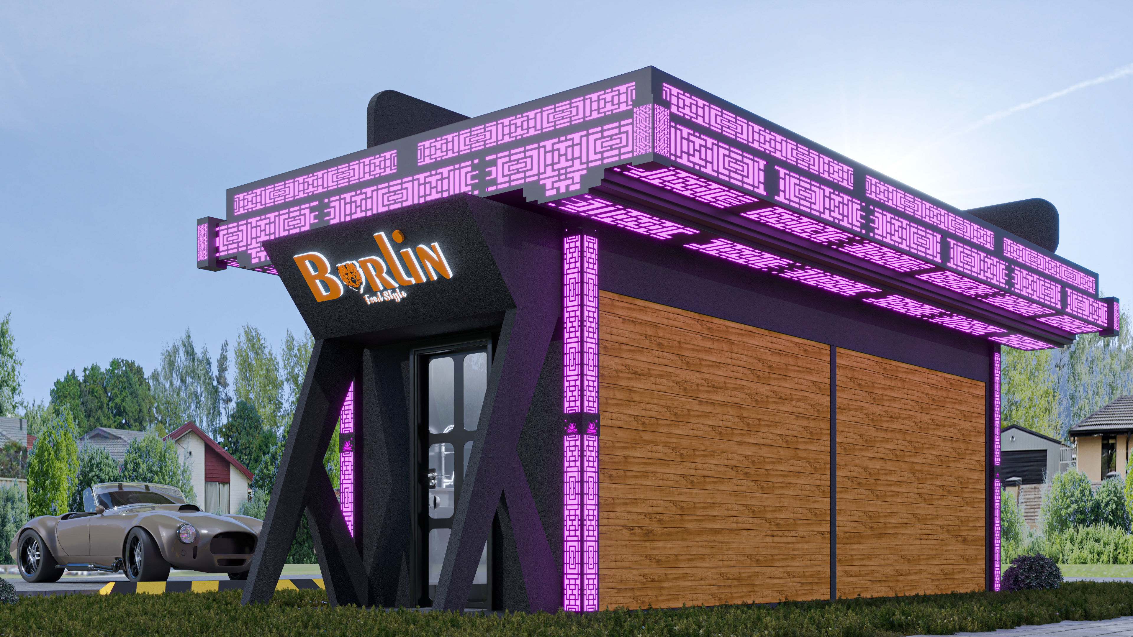 CONTAINER FOOD TRUCK IMMBIS BERLIN 3D model_12