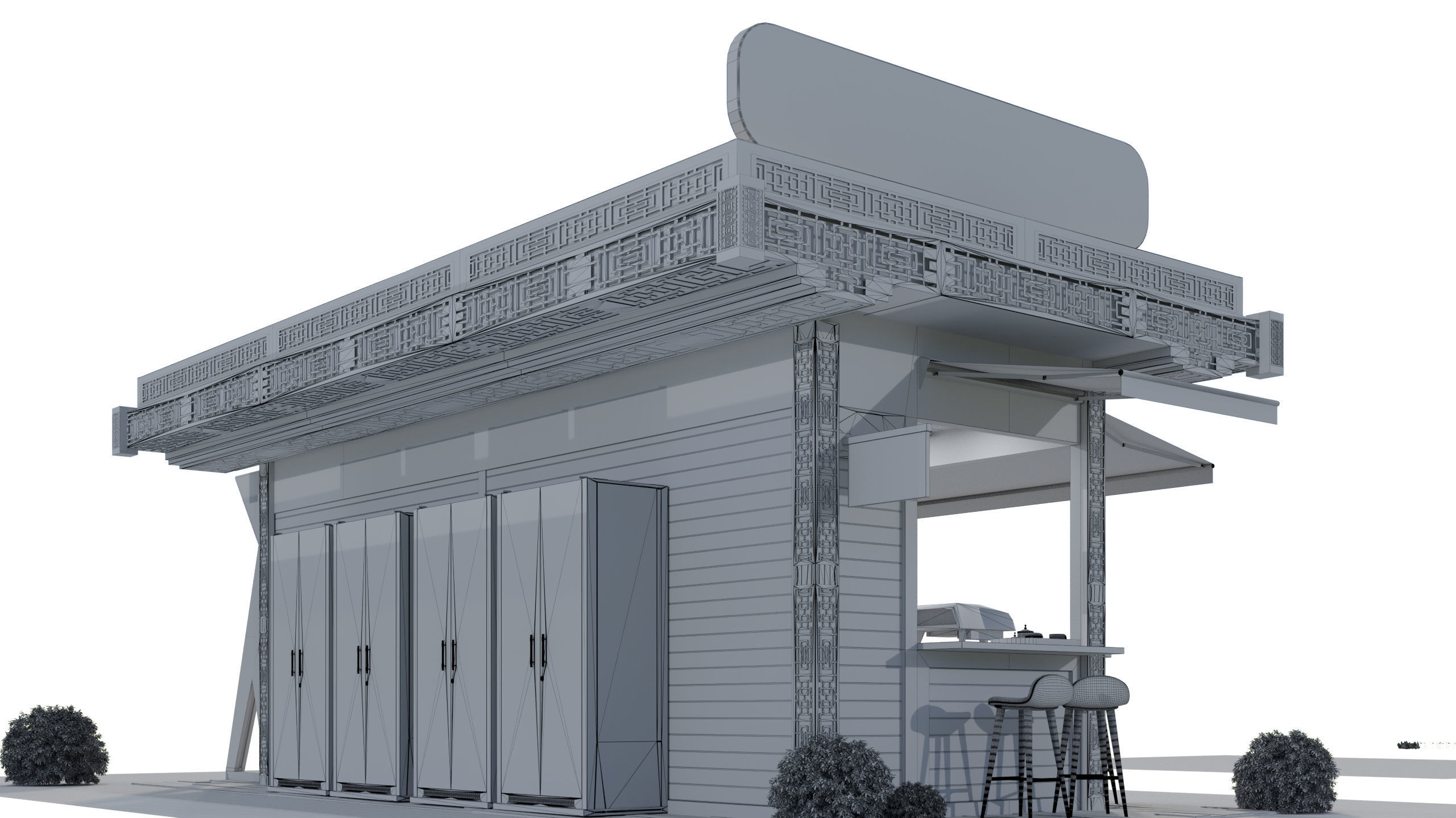 CONTAINER FOOD TRUCK IMMBIS BERLIN 3D model_30